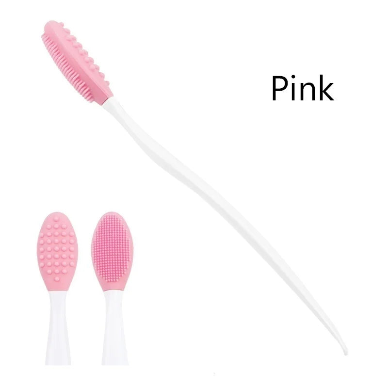 1PC/4PCS Beauty Skin Care Wash Face Silicone Brush Exfoliating Nose Clean Blackhead Removal Brushes Tools with Replacement Head