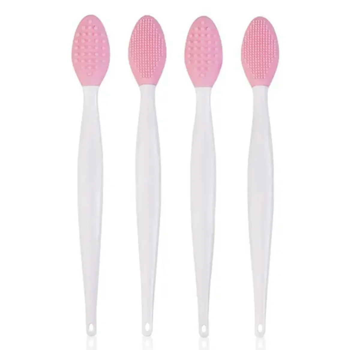 1PC/4PCS Beauty Skin Care Wash Face Silicone Brush Exfoliating Nose Clean Blackhead Removal Brushes Tools with Replacement Head