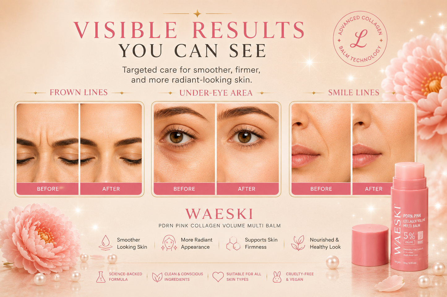 [NEW] [Medicube] PDRN Pink Collagen Volume Multi Balm | All in One Volufiline, PDRN, NAD Stick for Youthful-Looking, Helping Look of Fine Lines, Firming Care, Anti-Aging Care | for Under-Eyes, Neck, Forehead, Smile Lines, Lip Care | Korean Skincare