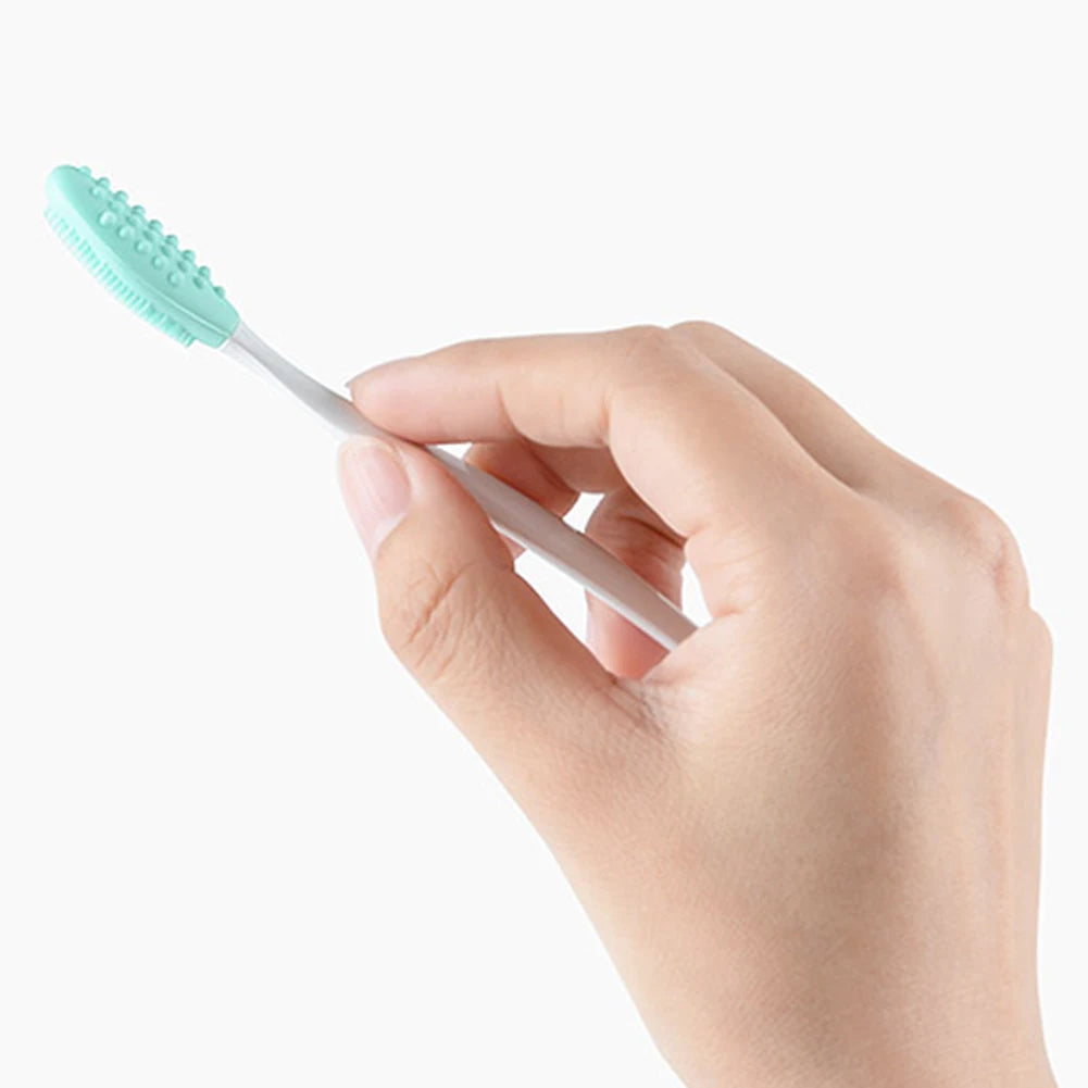 1PC/4PCS Beauty Skin Care Wash Face Silicone Brush Exfoliating Nose Clean Blackhead Removal Brushes Tools with Replacement Head